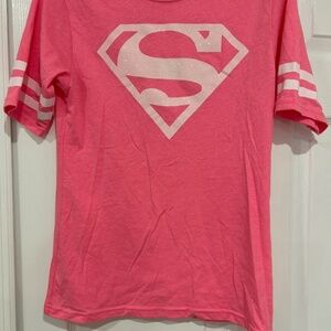 Superman pink shirt size large.